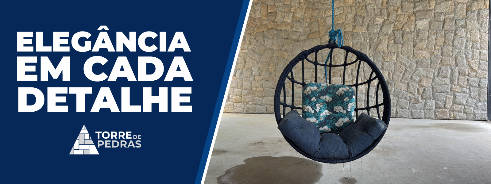Fachada com pedras